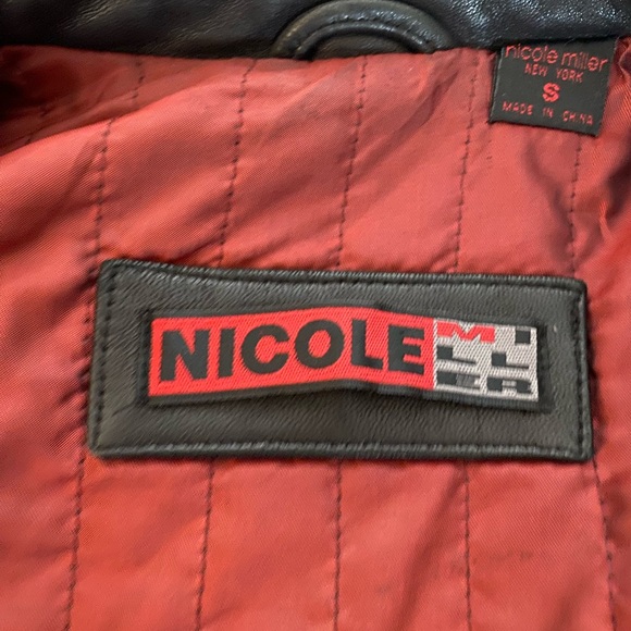 Vintage Nicole Miller Leather Jacket - Picture 2 of 5